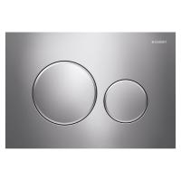 Змивна клавіша Geberit Sigma20, для подвійного змиву, хром глянцевий/хром матовий (115.882.KH.1) - Теплоцентр