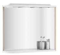 Дзеркало Ravak Rosa M 780 R береза/білий з поличкою, підсвіткою та розеткою (X000000161) - Теплоцентр