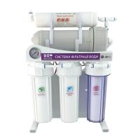 Система зворотного осмосу Raifil 400G з насосом, на станині, з краном, з манометром (RAIFIL-400G-10"Slim w M) - Теплоцентр