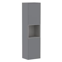 Пенал Villeroy & Boch Verity Line 150x40x35 см, підвісний, з відкритою полицею, сірий (B460GG) - Теплоцентр