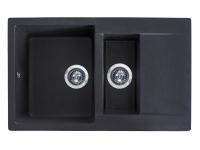 Мийка для кухні Miraggio LaPas Black Shine врізна, прямокутна, чорна (0002247/0000019) - Теплоцентр
