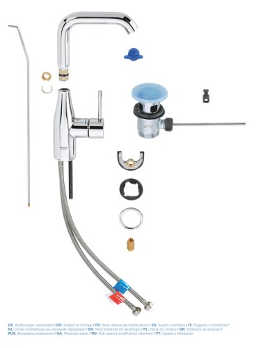 Змішувач для умивальника Grohe Essence L-Size (32628001) - Теплоцентр