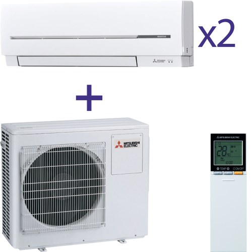 Кондиціонер Mitsubishi Electric MXZ-2D42VA+MSZ-SF20VA+MSZ-SF25VA - Теплоцентр