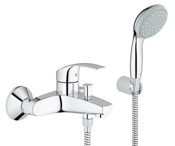 Змішувач для ванни Grohe Eurosmart New з душовим гарнітуром (33302002) - Теплоцентр