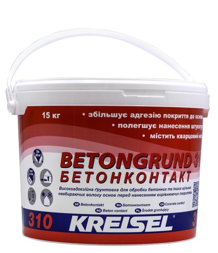 Бетонконтакт Kreisel BETONGRUND 310 15 кг - Теплоцентр