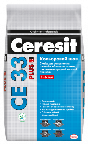 Кольоровий шов Ceresit CE 33 Plus 5 кг - Теплоцентр