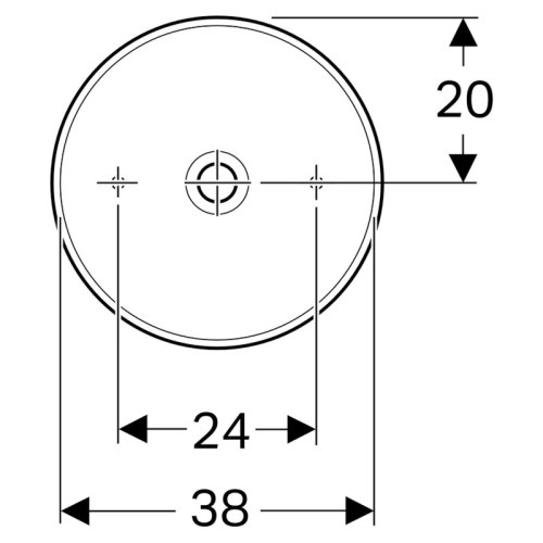 Раковина VariForm 40 накладна, кругла - Теплоцентр