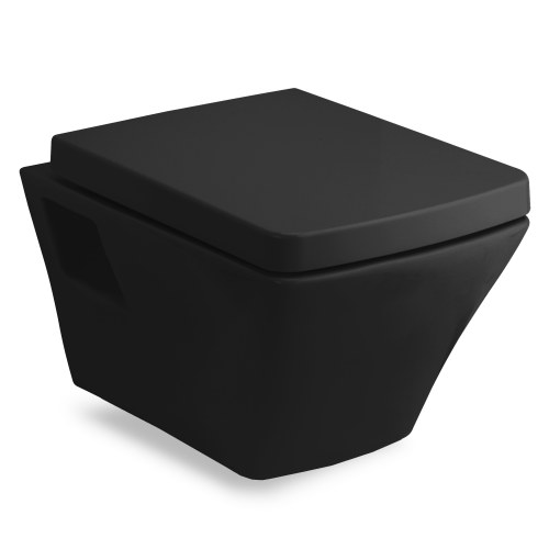 TEO black унітаз підвісний в комплекті з сидінням slow-closing - Теплоцентр