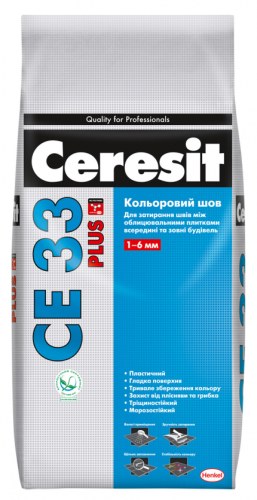 Кольоровий шов Ceresit CE 33 Plus 2 кг - Теплоцентр