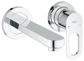 Змішувач для умивальника Grohe Bau Loop на 2 отвори (20289000) - Теплоцентр