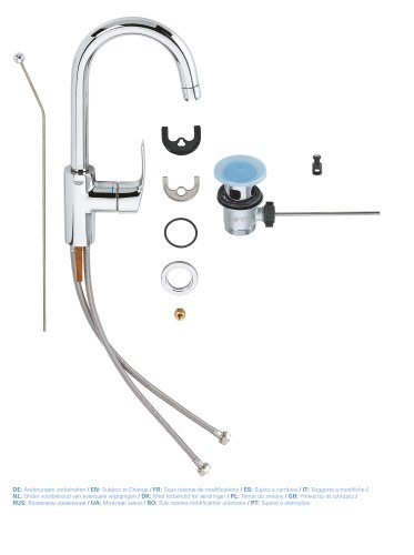 Змішувач для умивальника Grohe Eurosmart L-Size (23537002) - Теплоцентр