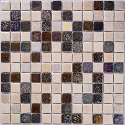 Мозаїка АкваМо White & Grey Matt 31,7х31,7 - Теплоцентр