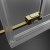 Душова кабіна Idea Brushed Gold KDD - Теплоцентр